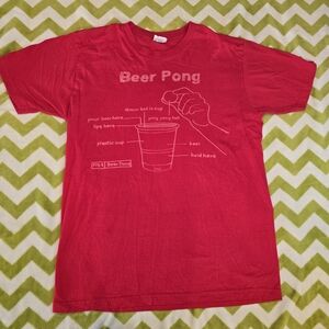 Red Beer Pong Graphic Tee
